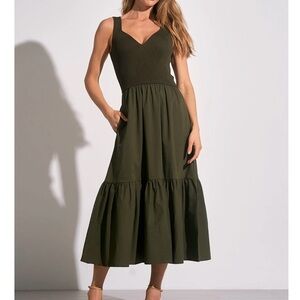 Elan Rhodes dress Olive size Small